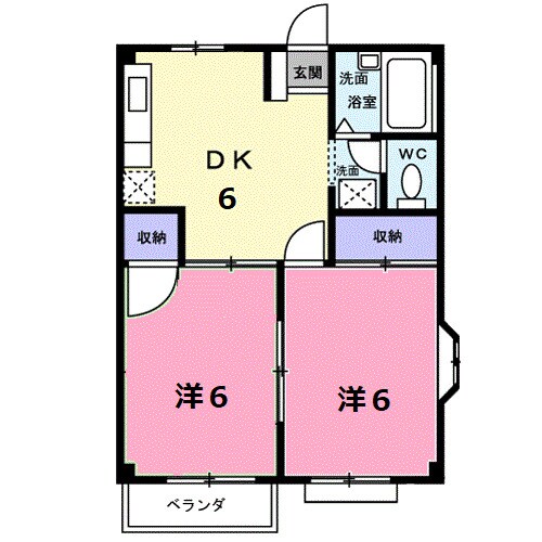 エルディムグリ－ンの物件間取画像