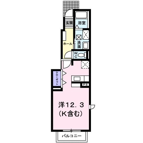 ベルシティＳａｔｏ　Ｂの物件間取画像