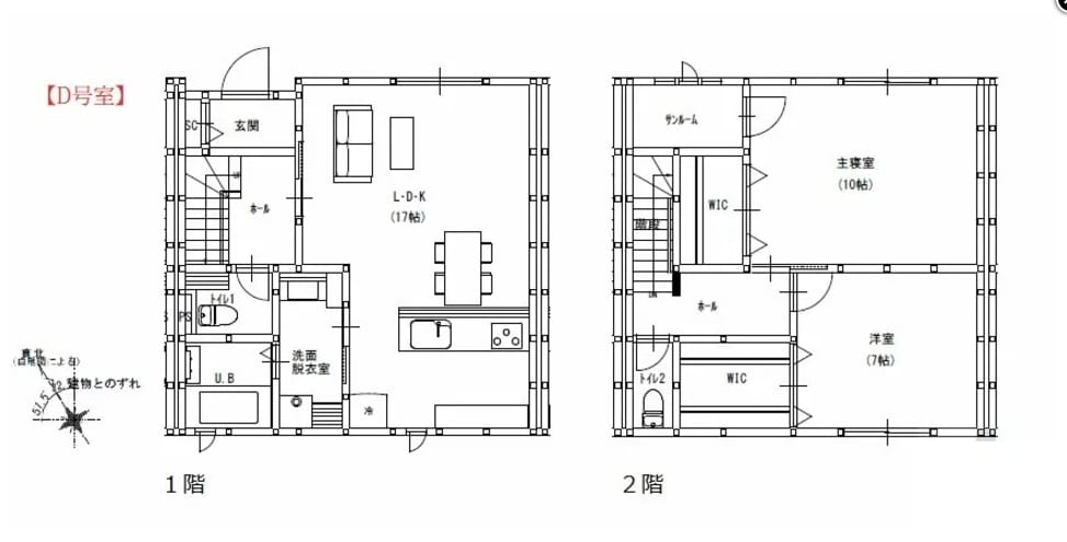 福山駅 徒歩42分 1-2階の物件間取画像