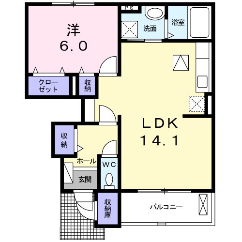 アンジュ　スリールの物件間取画像