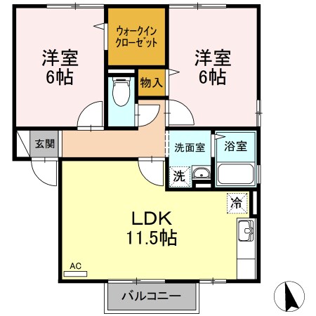 三条駅 徒歩12分 2階の物件間取画像