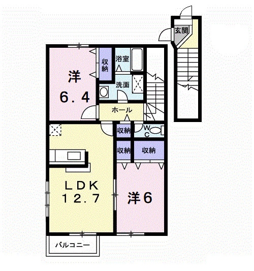 丸亀駅 徒歩20分 2階の物件間取画像