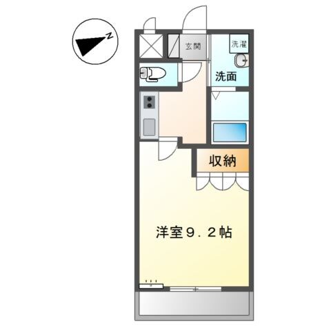 円座駅 徒歩11分 2階の物件間取画像