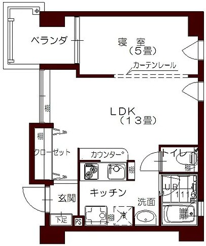 コリドール丸の内パークの物件間取画像