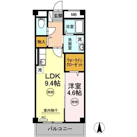 元山駅 徒歩22分 4階の物件間取画像