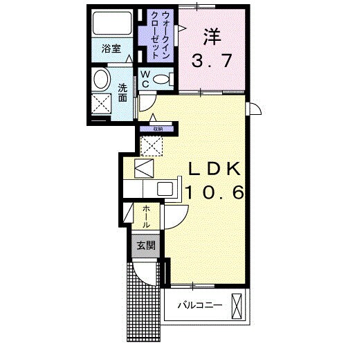 花園駅 徒歩7分 1階の物件間取画像