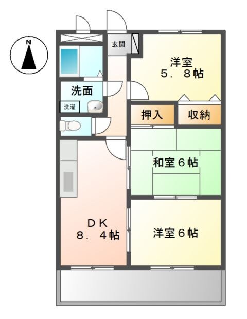 ステイブル国分寺の物件間取画像