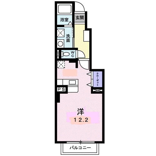 香西駅 徒歩8分 1階の物件間取画像