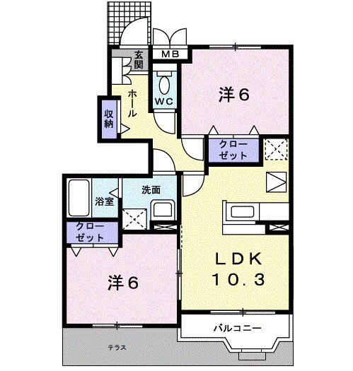 ロードスＣの物件間取画像