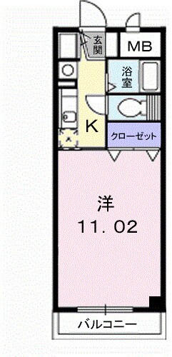 香西駅 徒歩9分 2階の物件間取画像