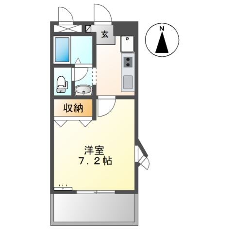 潟元駅 徒歩7分 2階の物件間取画像