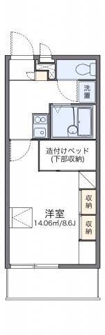 空港通り駅 徒歩3分 1階の物件間取画像