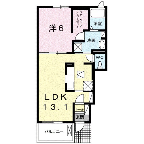 西前田駅 徒歩12分 1階の物件間取画像