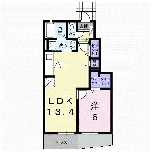 仏生山駅 徒歩13分 1階の物件間取画像