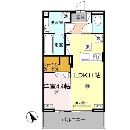 J.リヴェール高松西宝町　C棟の物件間取画像