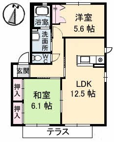 木太東口駅 徒歩13分 1階の物件間取画像