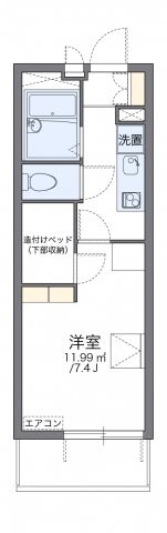 レオパレスサンサン木の実の物件間取画像