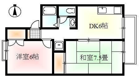 ハイツボヌールの物件間取画像