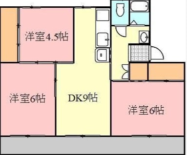 林道駅 徒歩13分 4階の物件間取画像