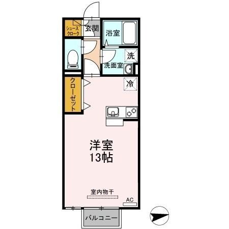 パラディー森塚の物件間取画像