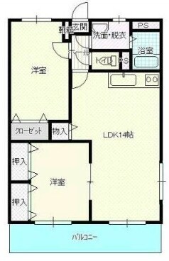 ローザ・クオーレⅠの物件間取画像