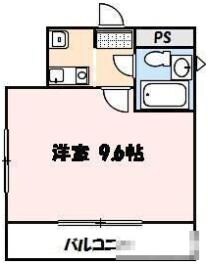 コーポリバーサイドの物件間取画像