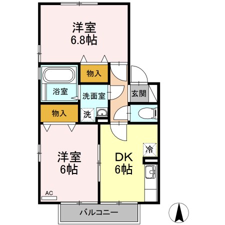 三条駅 徒歩12分 1階の物件間取画像