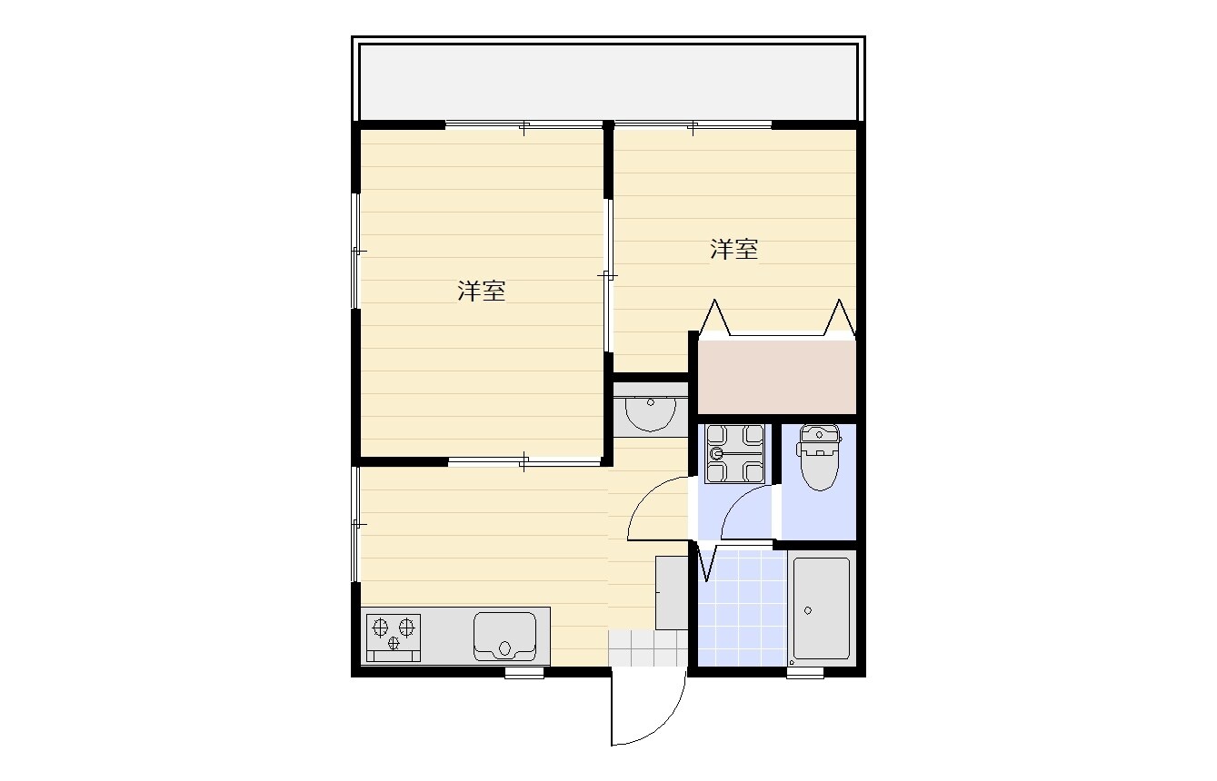 池戸駅 徒歩9分 2階の物件間取画像