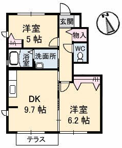 セントラル ヴィラッジュ A棟の物件間取画像