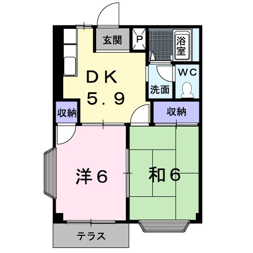 太田駅 徒歩12分 1階の物件間取画像