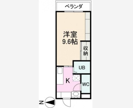 沖松島駅 徒歩4分 3階の物件間取画像