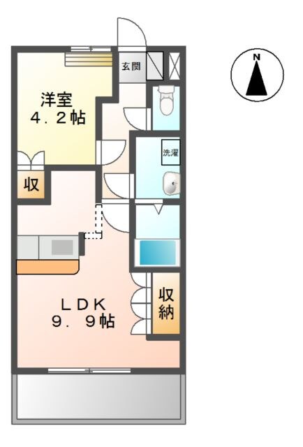 アドミレＴ－Ⅱの物件間取画像