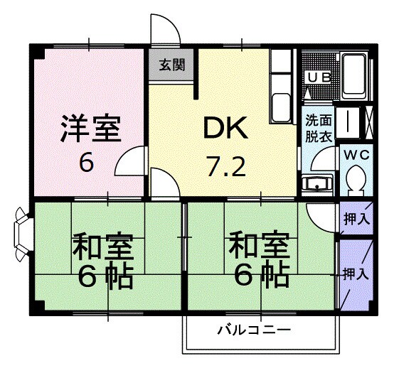 ハイツトミーの物件間取画像