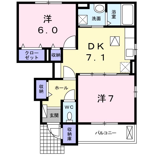 宇多津駅 徒歩24分 1階の物件間取画像