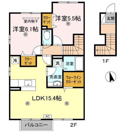 arche Ｋの物件間取画像