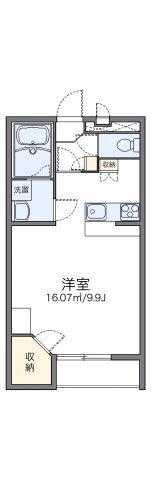 レオパレスメーテルベの物件間取画像