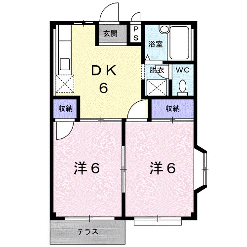 空港通り駅 バス10分  川上東下車：停歩9分 1階の物件間取画像