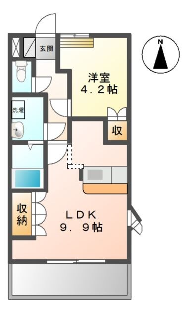 アドミレＴ－Ⅱの物件間取画像