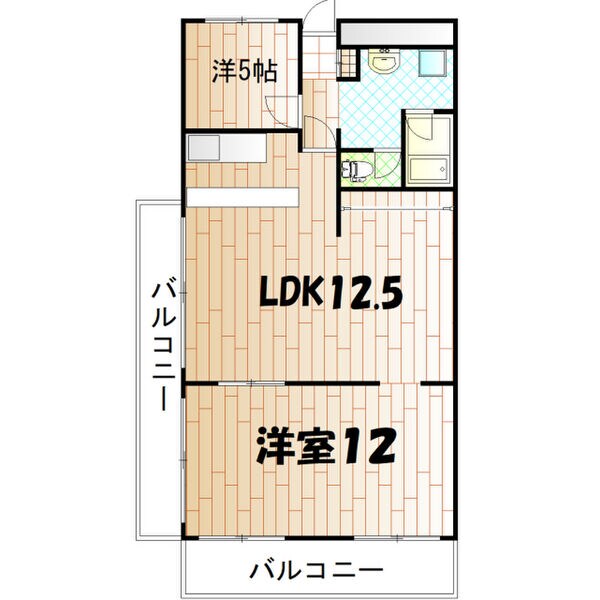 ハイマート屋島の物件間取画像