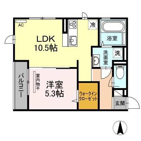 モンレーヴの物件間取画像