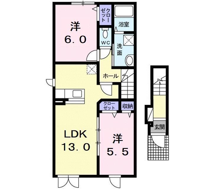 グランアネーロ B(むつ市)の物件間取画像