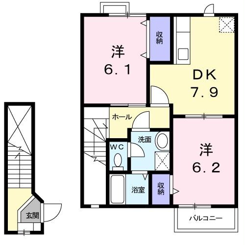 エクセレントアヴェニュー　202号室の物件間取画像