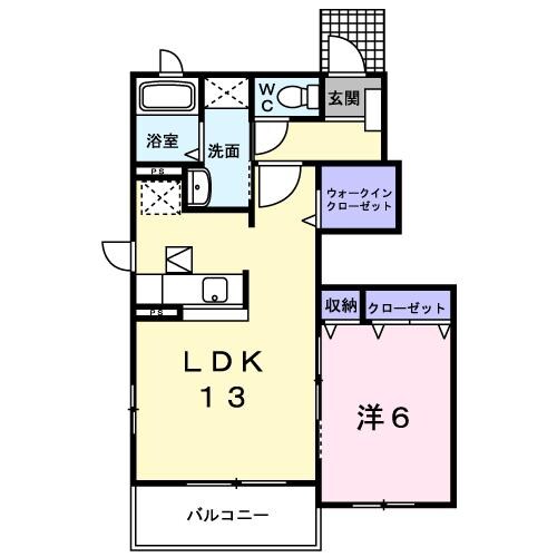 ヴェルドミール　Ⅰの物件間取画像