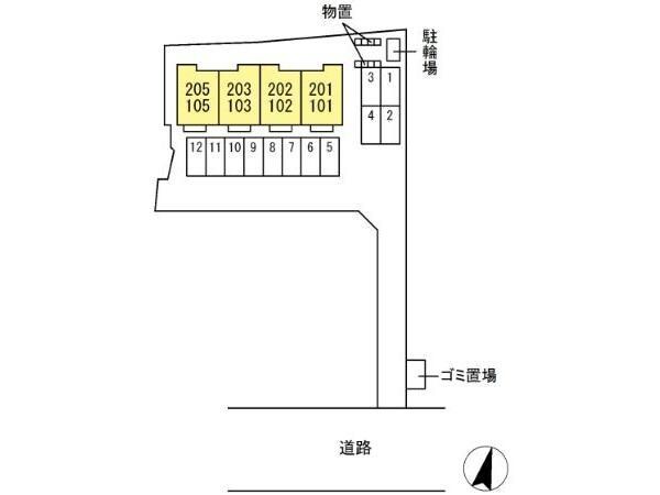 ヴィラパティオAの物件外観写真