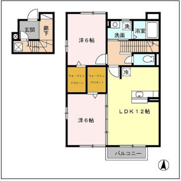 プレミール・カーサ　Aの物件間取画像
