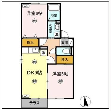 メゾン・ド・グランメール　Ⅱの物件間取画像