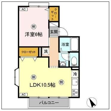 ルマージュ　Bの物件間取画像