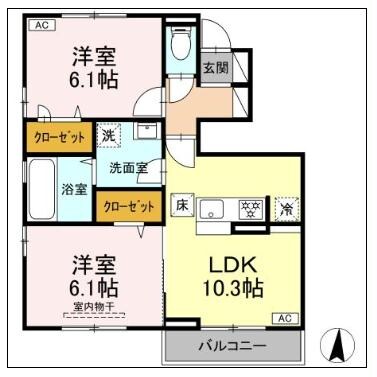 アルセフィナの物件間取画像