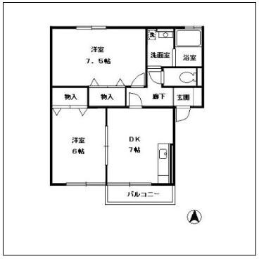 メゾンフローラの物件間取画像