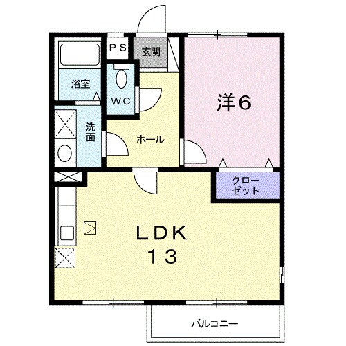 ニューエルディム村山の物件間取画像